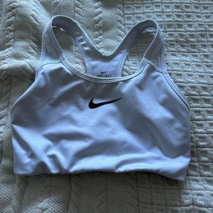 Nike sports bra size small; white.